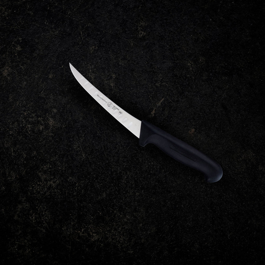 Pro Series Curved Kullens Boning Knife - 6 Inch - Semi Flex