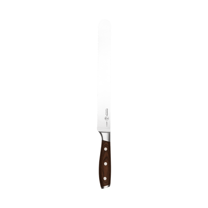 Avanta Pakkawood Scalloped Slicer - 10" - Messermeister