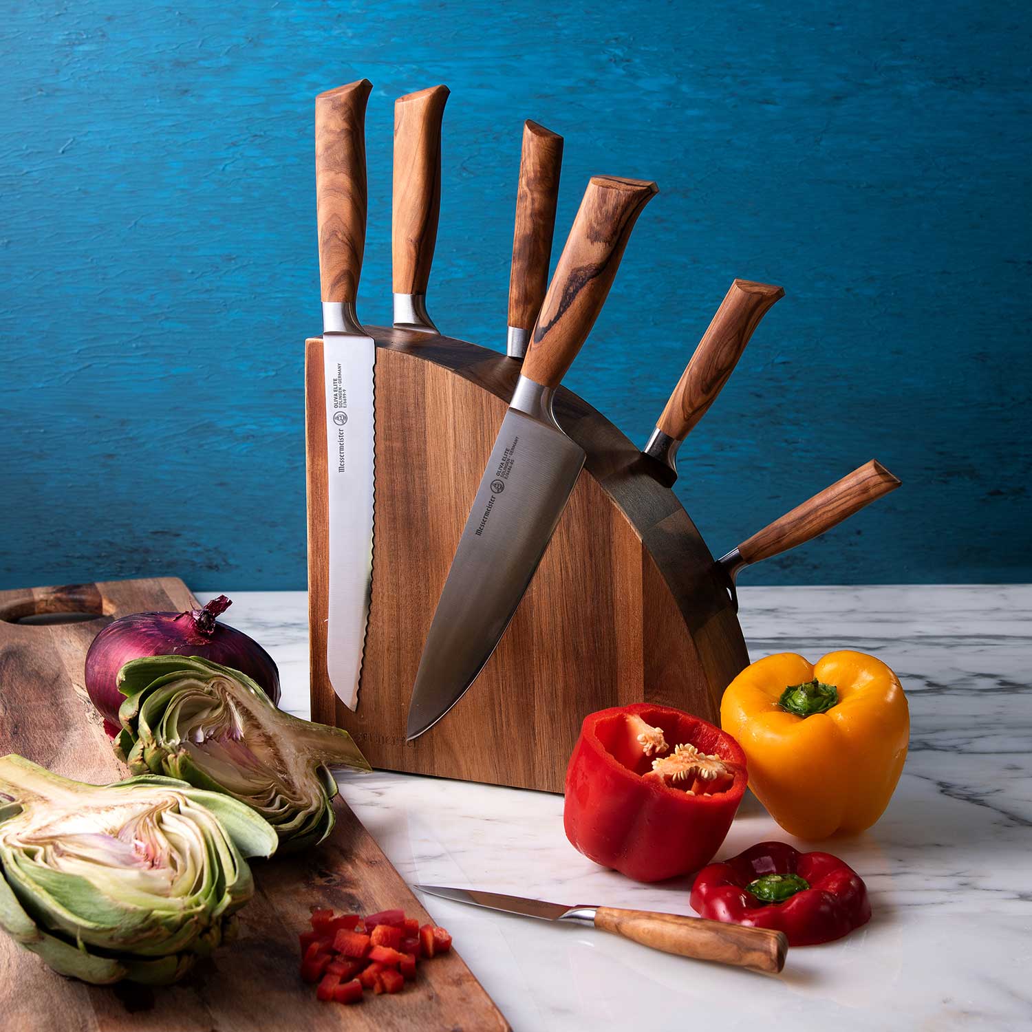 木製cooking set 美品　 Culinary Connoisseur: 5 Piece Chef Set - Olive Wood Handle