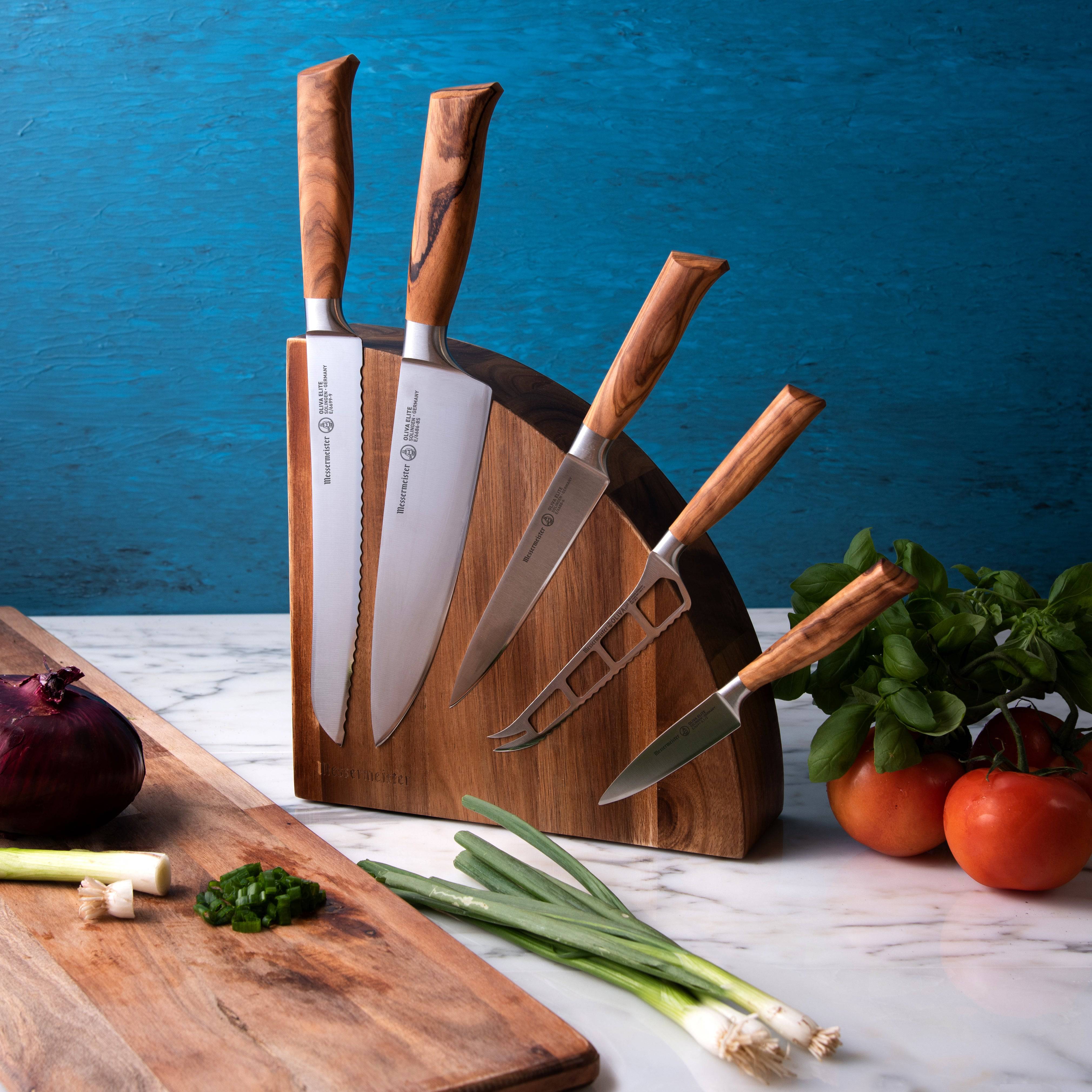 木製cooking set 美品　 Oliva Elite | 6 Piece | Magnet Block Set | Messermeister®