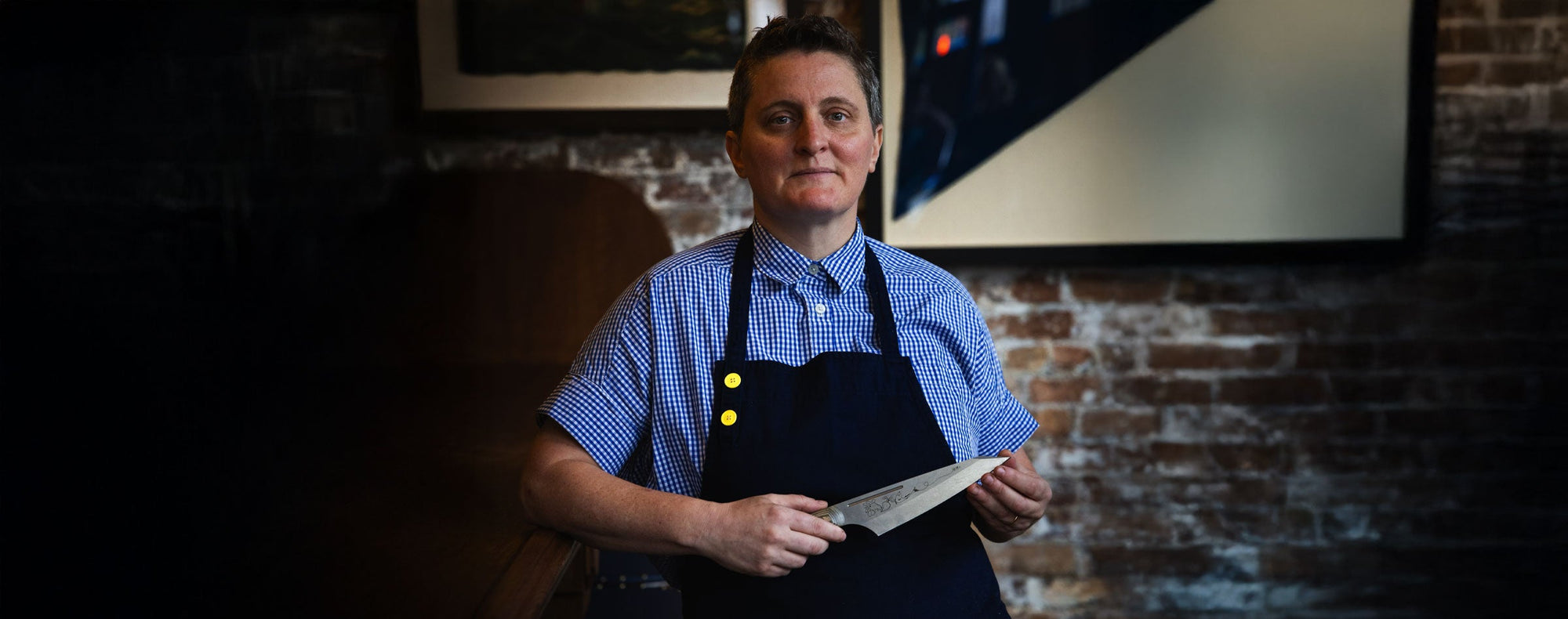 Chef April Bloomfield Carbon Chef's Knife 6.5