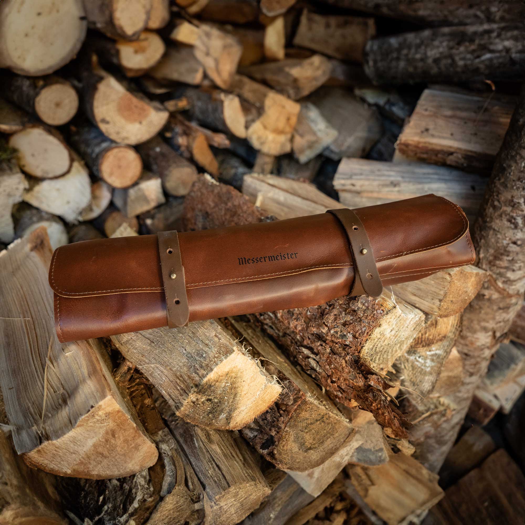 Introducing: Overland Chef Cognac Leather Knife Roll – 5 Pocket