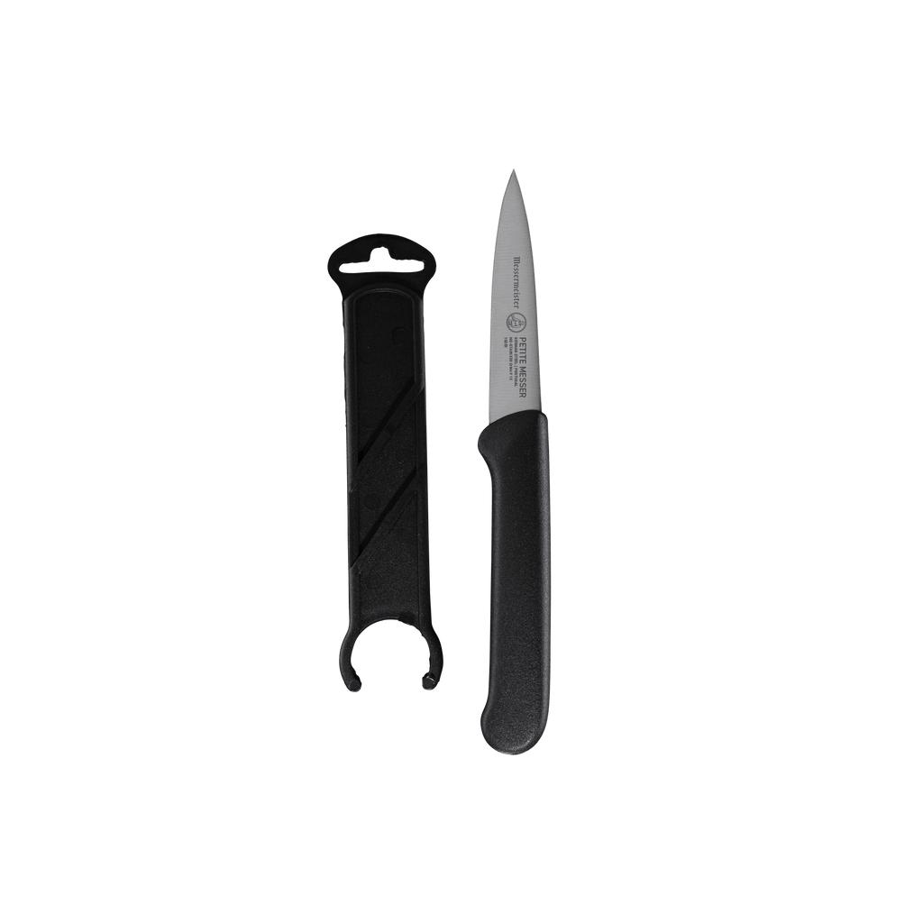 Petite Messer Black Clip Point Parer with Sheath - 3