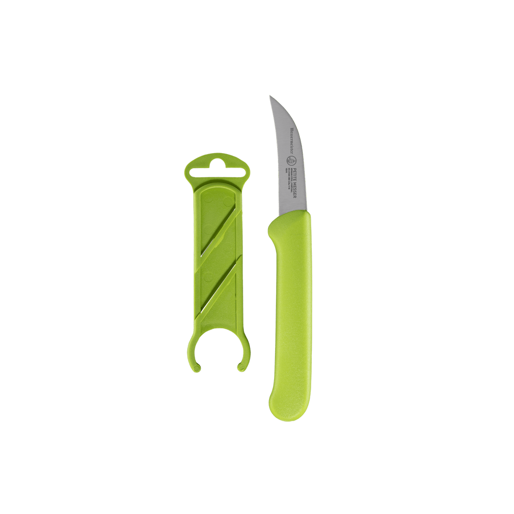 Petite Messer Green Birds Beak Parer with Sheath - 2.5