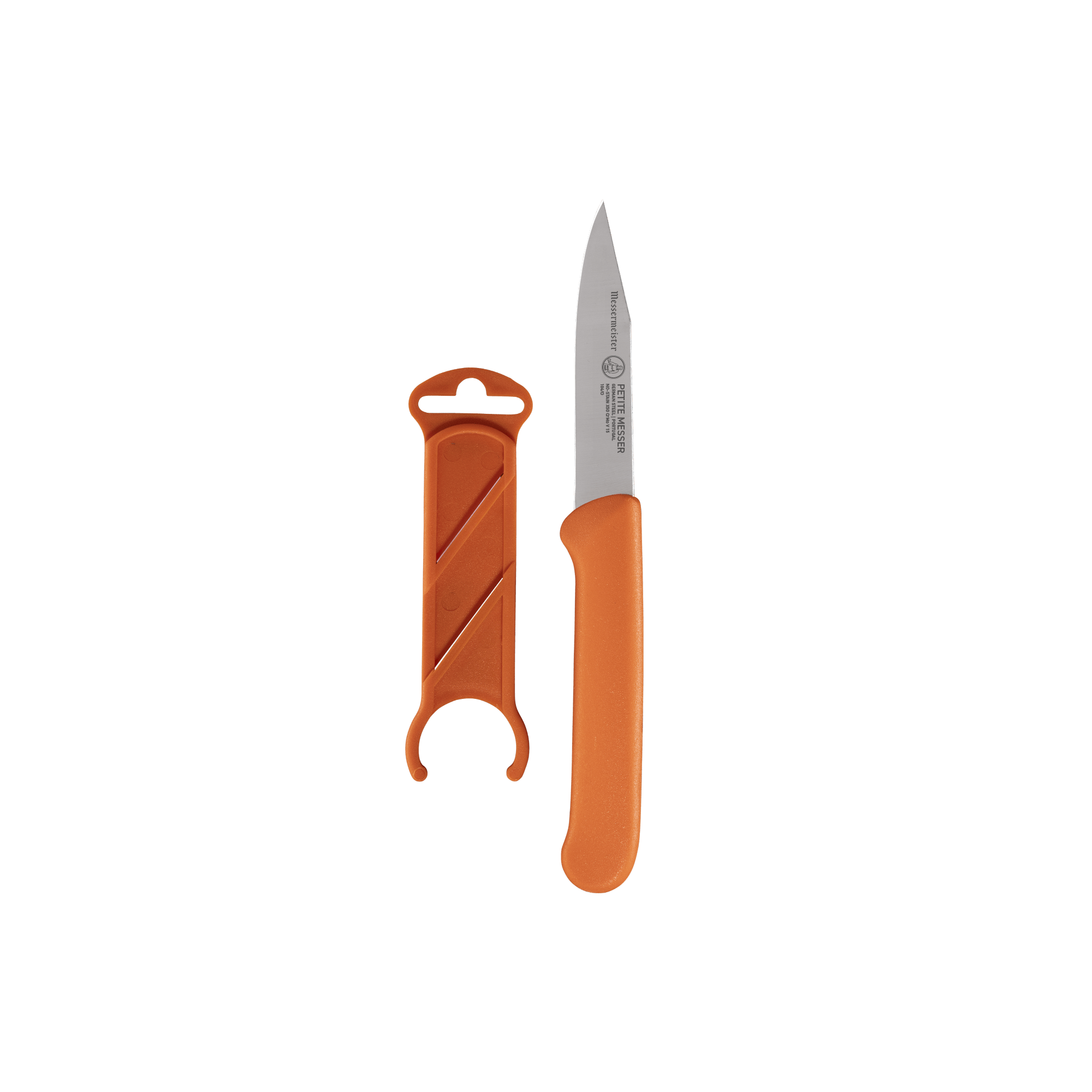 Petite Messer Orange Clip Point Parer with Sheath - 3" - Messermeister