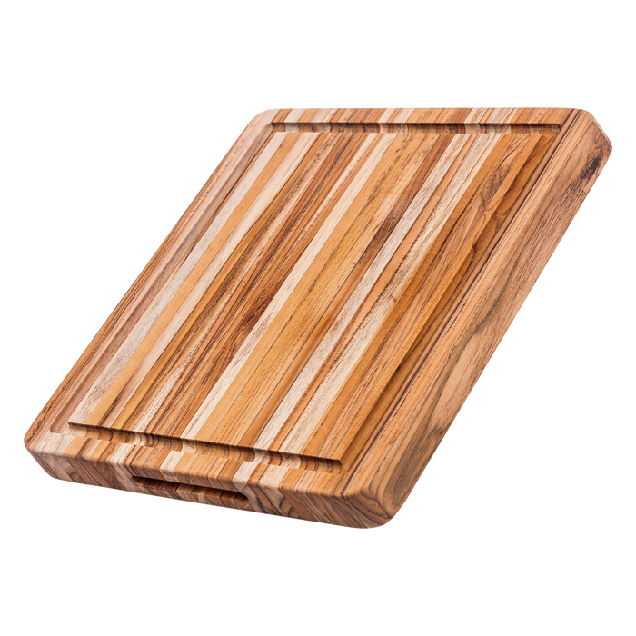 TeakHaus Professional Carving Board with Juice Canal - 16" x 12"