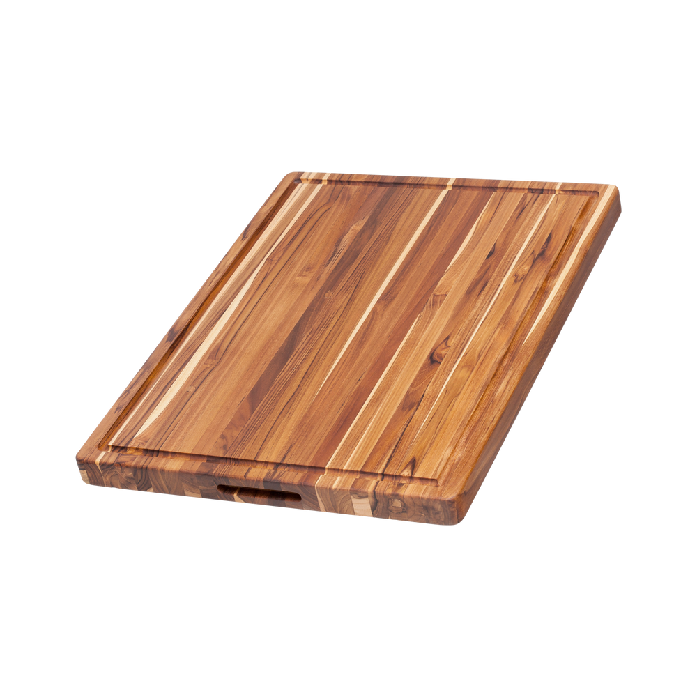 TeakHaus Traditional Carving Board with Juice Canal - 24" x 18"