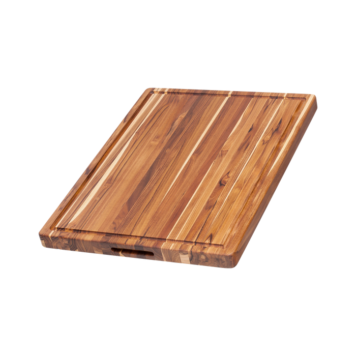 TeakHaus Traditional Carving Board with Juice Canal - 24" x 18"
