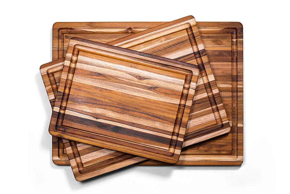 TeakHaus Professional Carving Board with Juice Canal - 16" x 12"