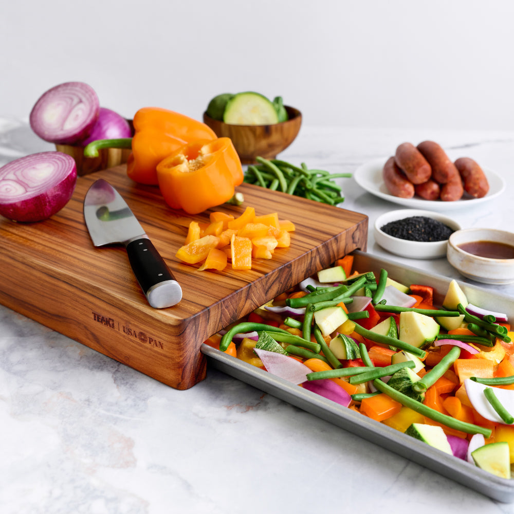 TeakHaus Prep to Pan Cutting Board - 13" x 11.4"