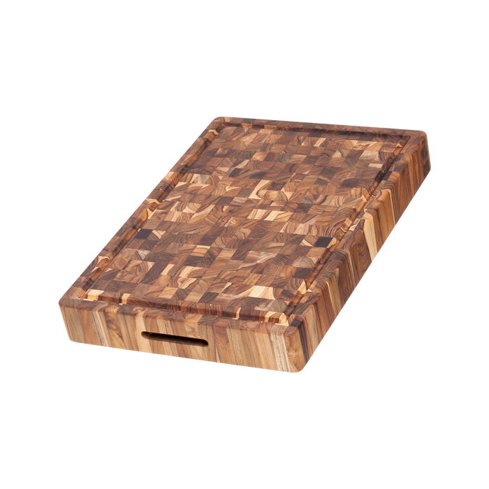 TeakHaus Butcher Block Carving Board with Juice Canal - 20" x 14"