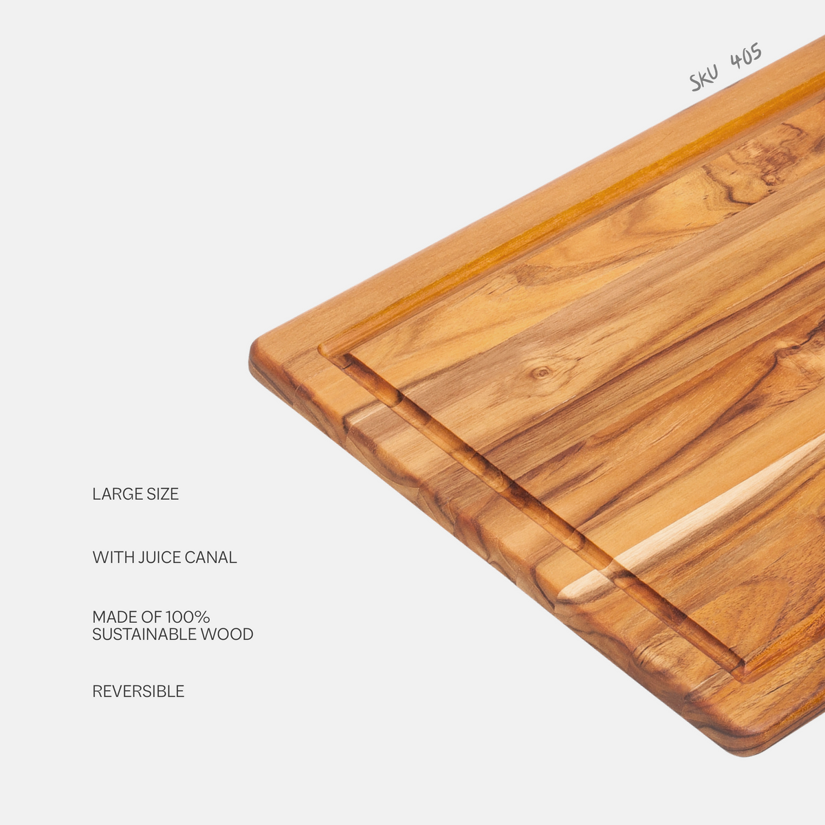 TeakHaus Essential Cutting Board Set - 3 Piece