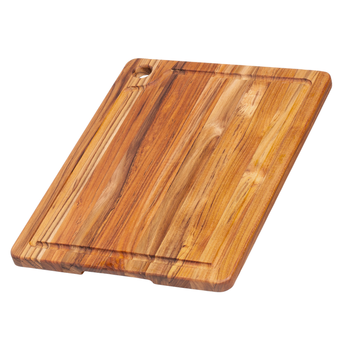 TeakHaus Rectangle Marine Cutting Board with Juice Canal - 16" x 12"