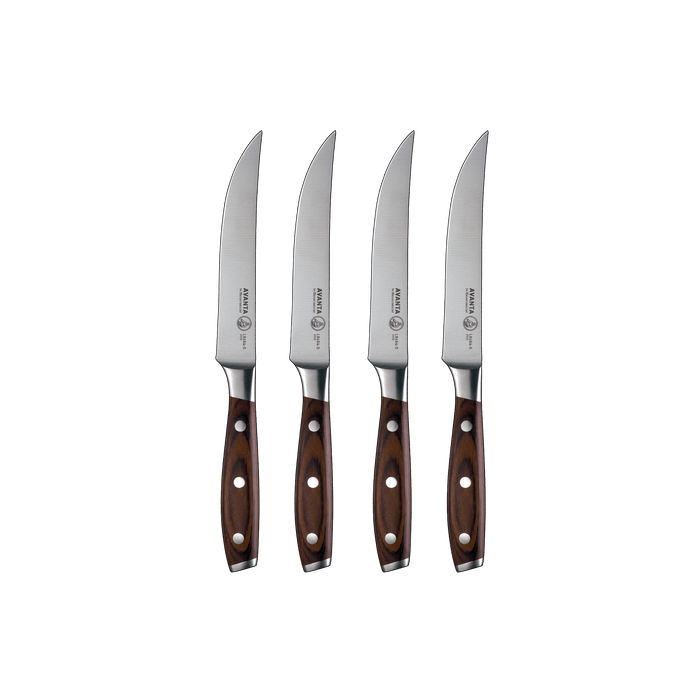 Avanta Pakkawood 4 Piece Steak Knife Set - Messermeister