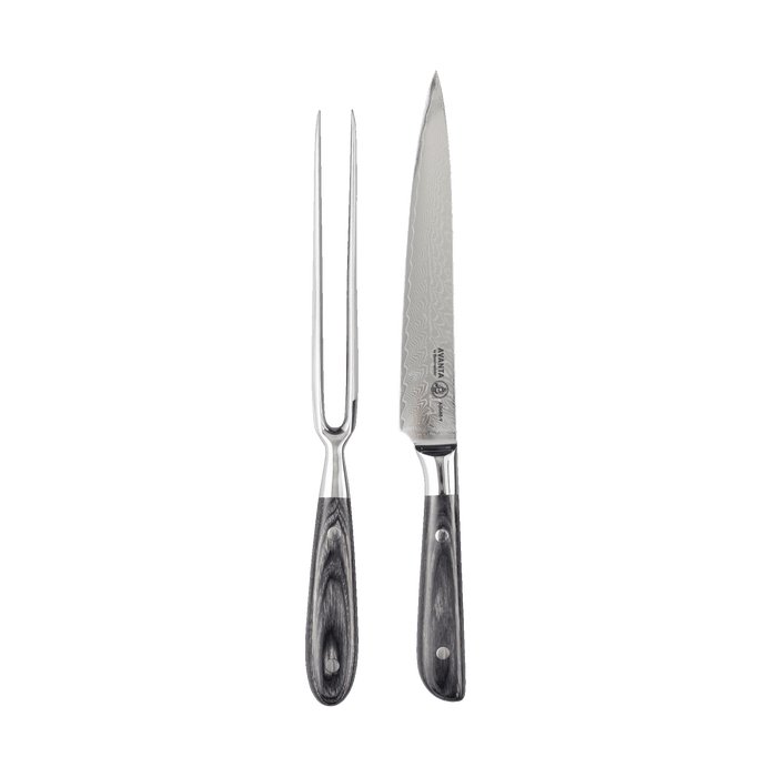 Avanta Damascus 2 Piece Carving Set - Messermeister