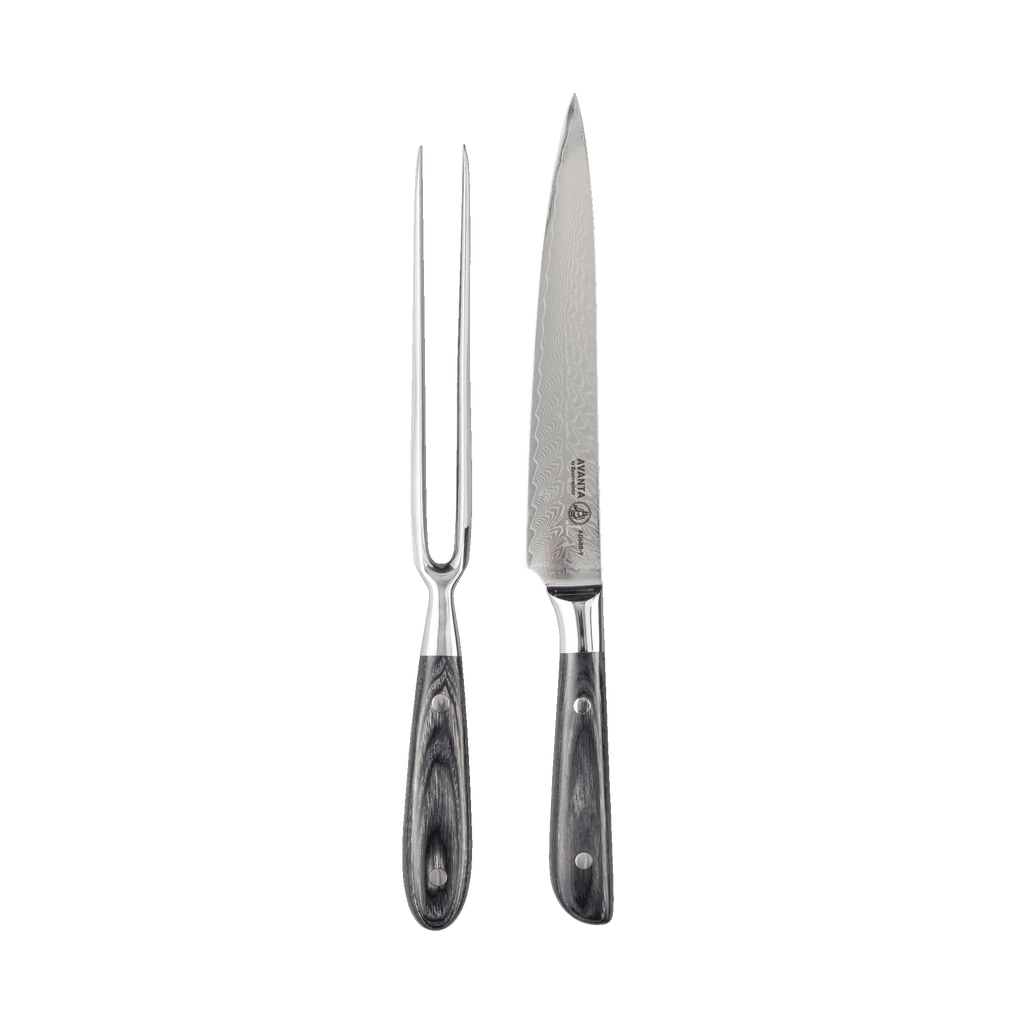 Avanta Damascus 2 Piece Carving Set - Messermeister