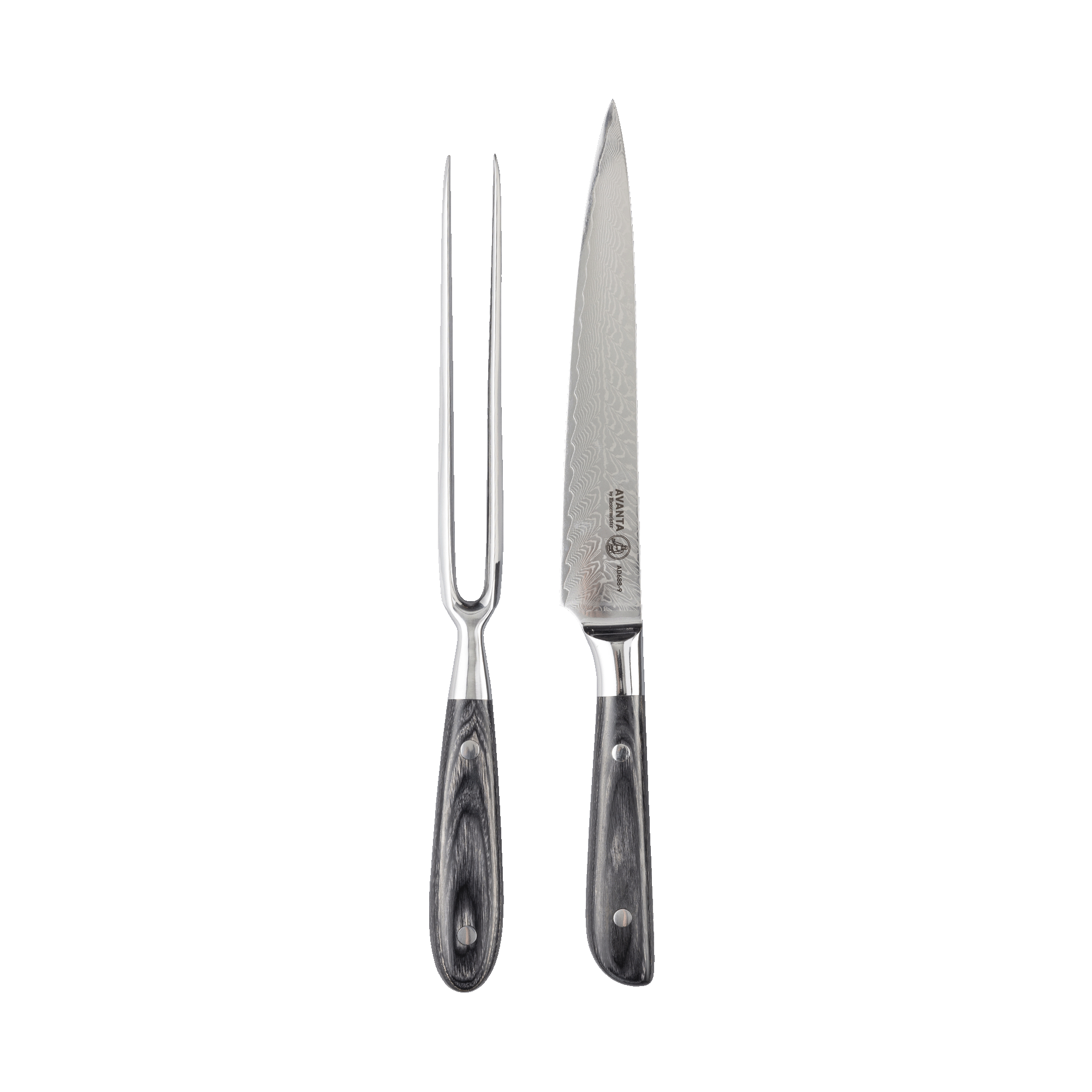 Avanta Damascus 2 Piece Carving Set - Messermeister