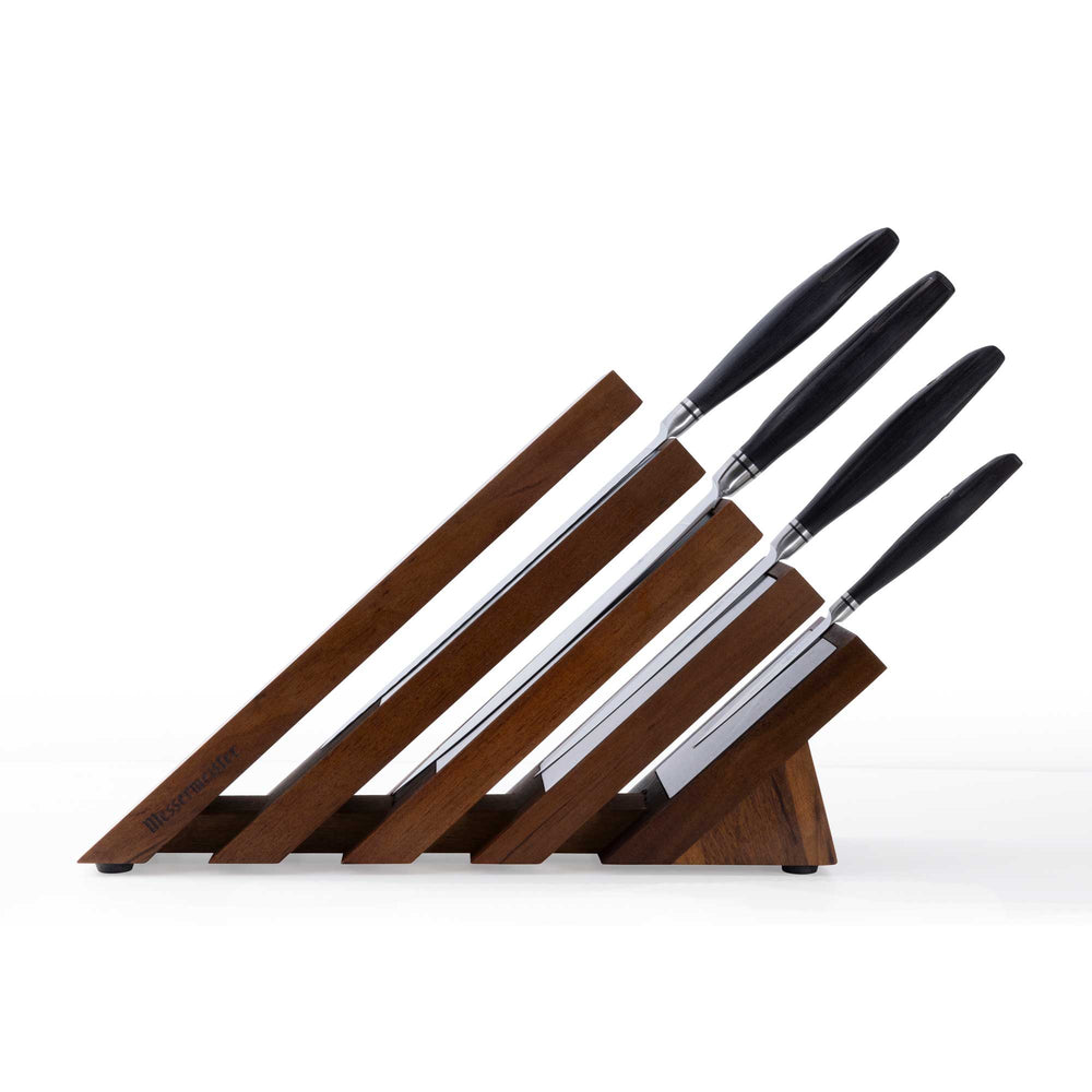 Messermeister Blacksmith Next Level Block Set - 5 Piece - knives in a next level magnetic block