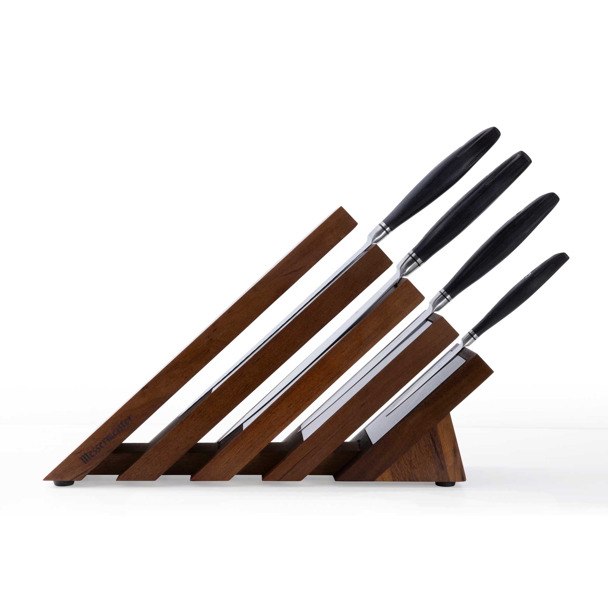 Messermeister Blacksmith Next Level Block Set - 5 Piece - knives in a next level magnetic block