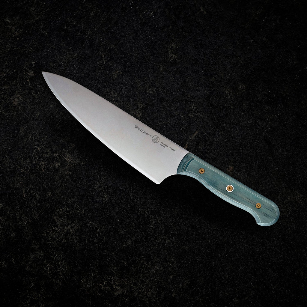 Custom Indigo Blue 8 Inch Chef's Knife