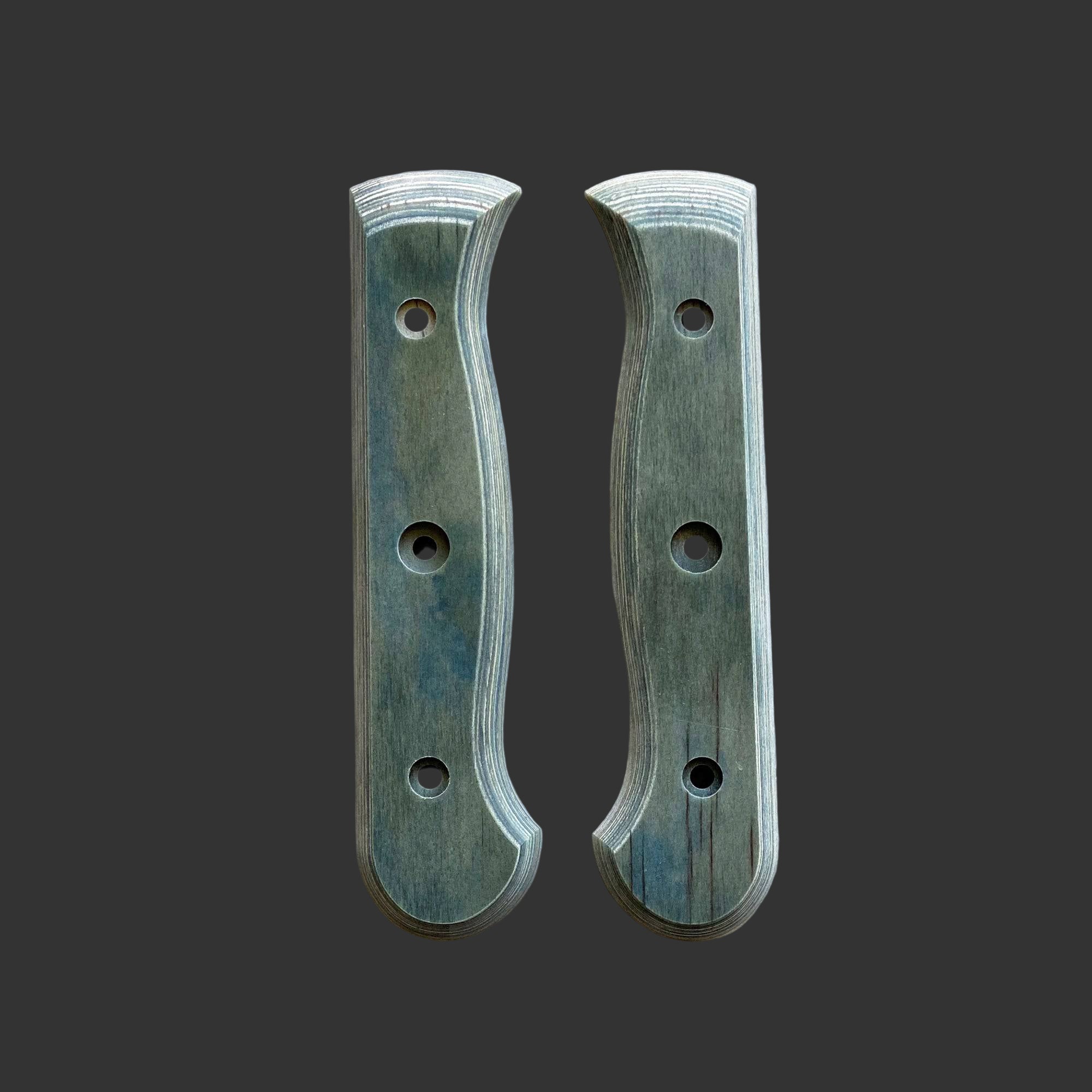 Messermeister Custom Indigo Mod Kit Handle - Medium - 6.5-7" - Made in Spain - Indigo Evergreen Handle
