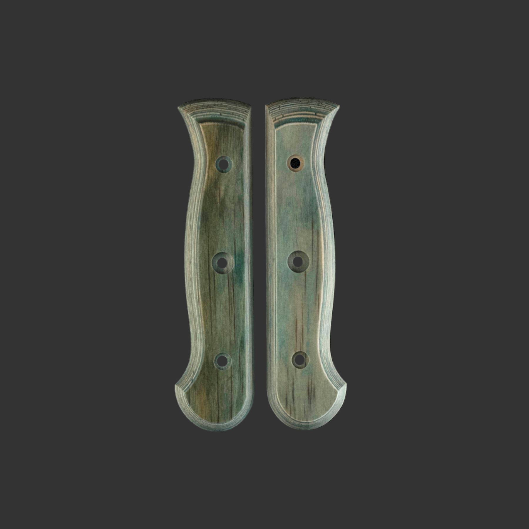 Messermeister Custom Indigo Mod Kit Handle - Medium - 6.5-7" - Made in Spain - Indigo Evergreen Handle