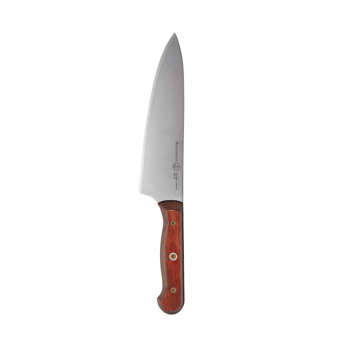 Messermeister Custom Red Chef's Knife - 8" -  Made in Germany - Terra Evergreen™ Handle - Thyssen-Krupp 1.4116 Steel