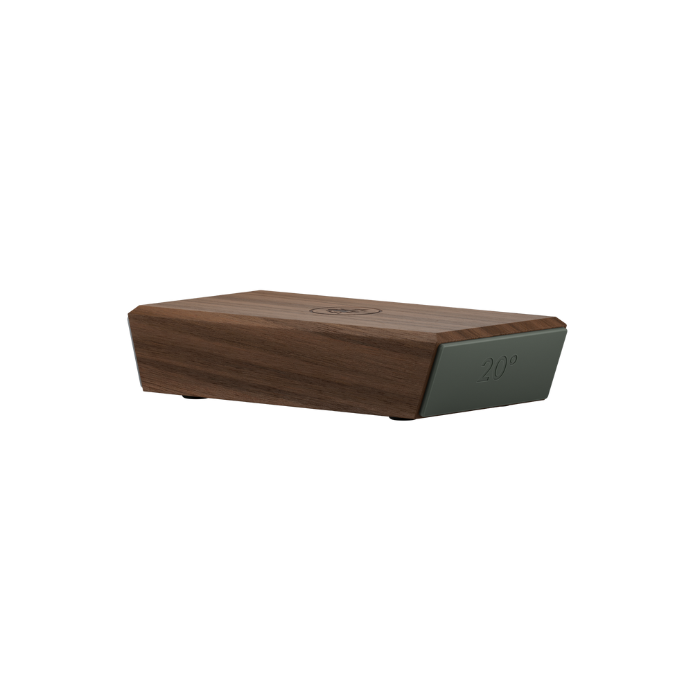 Horl 3 Walnut Rolling Sharpener Angle Guide 20 degree view