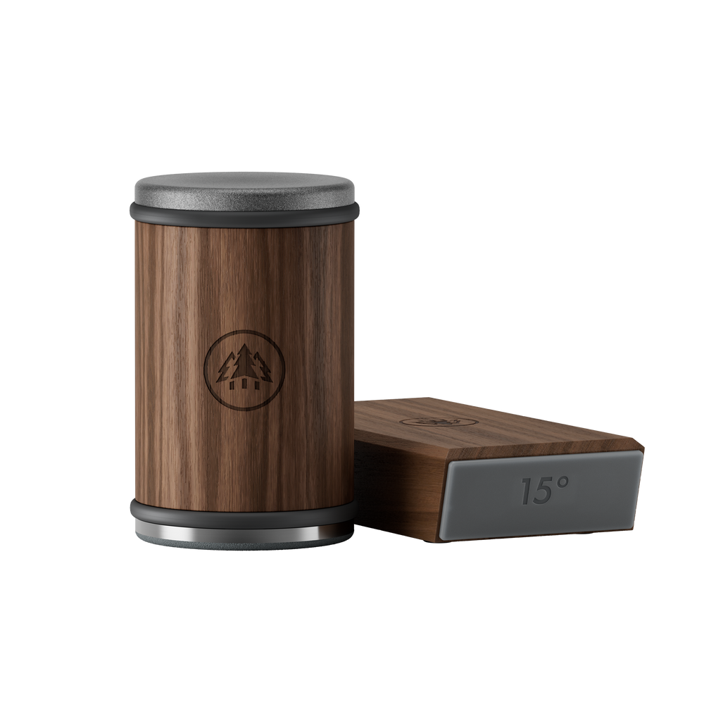 Horl 3 Walnut Rolling Sharpener Kit with Cylinder Sharpener and Angle Guide