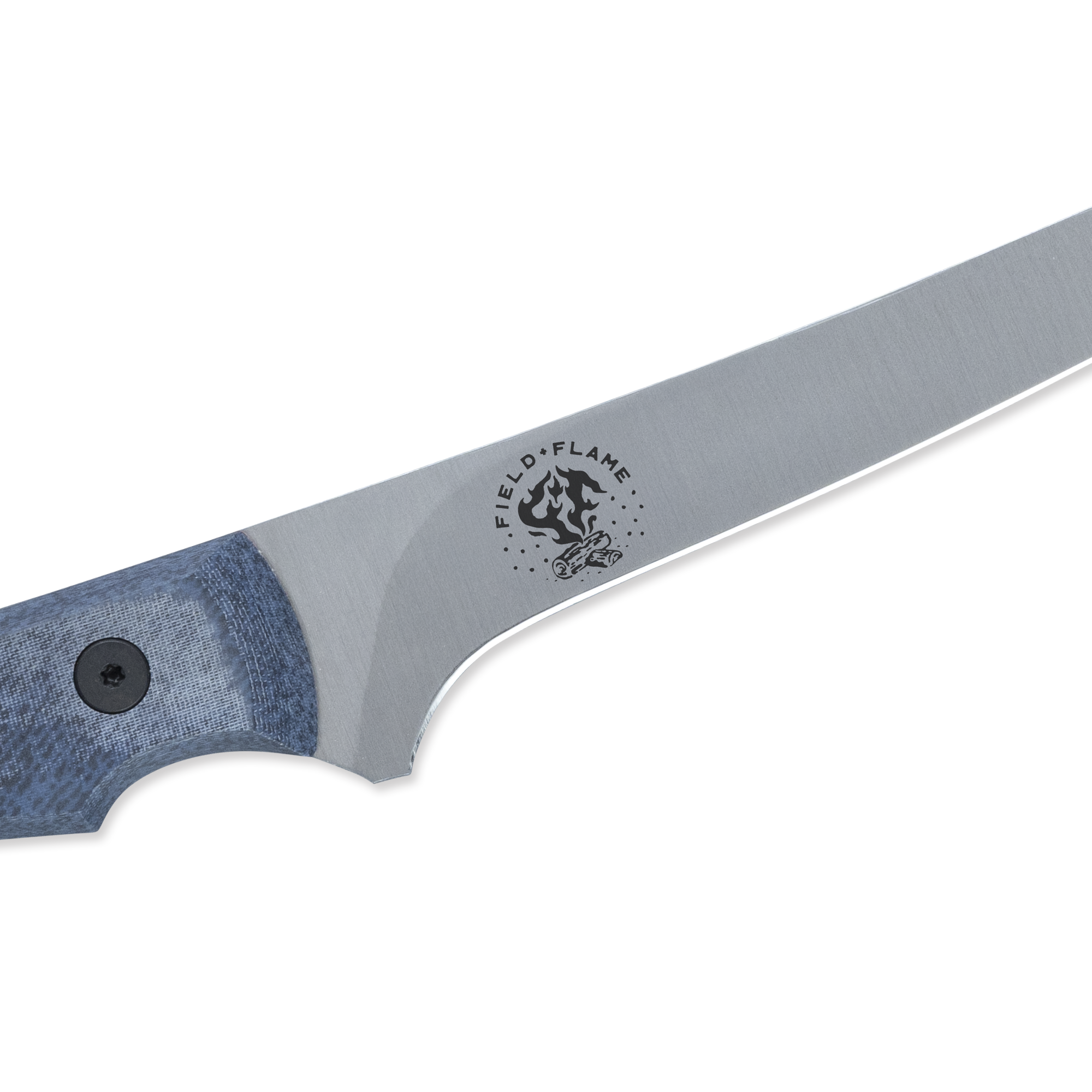 INR x Messermeister Mid-Flex Fillet Knife - 7" - Made in Italy - Denim Micarta with Red G10 Liner - Nitro-B Steel