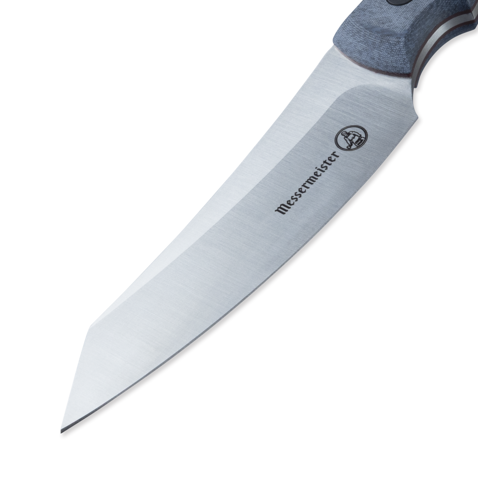 INR x Messermeister Utility - 4.5" - close up on stainless steel blade