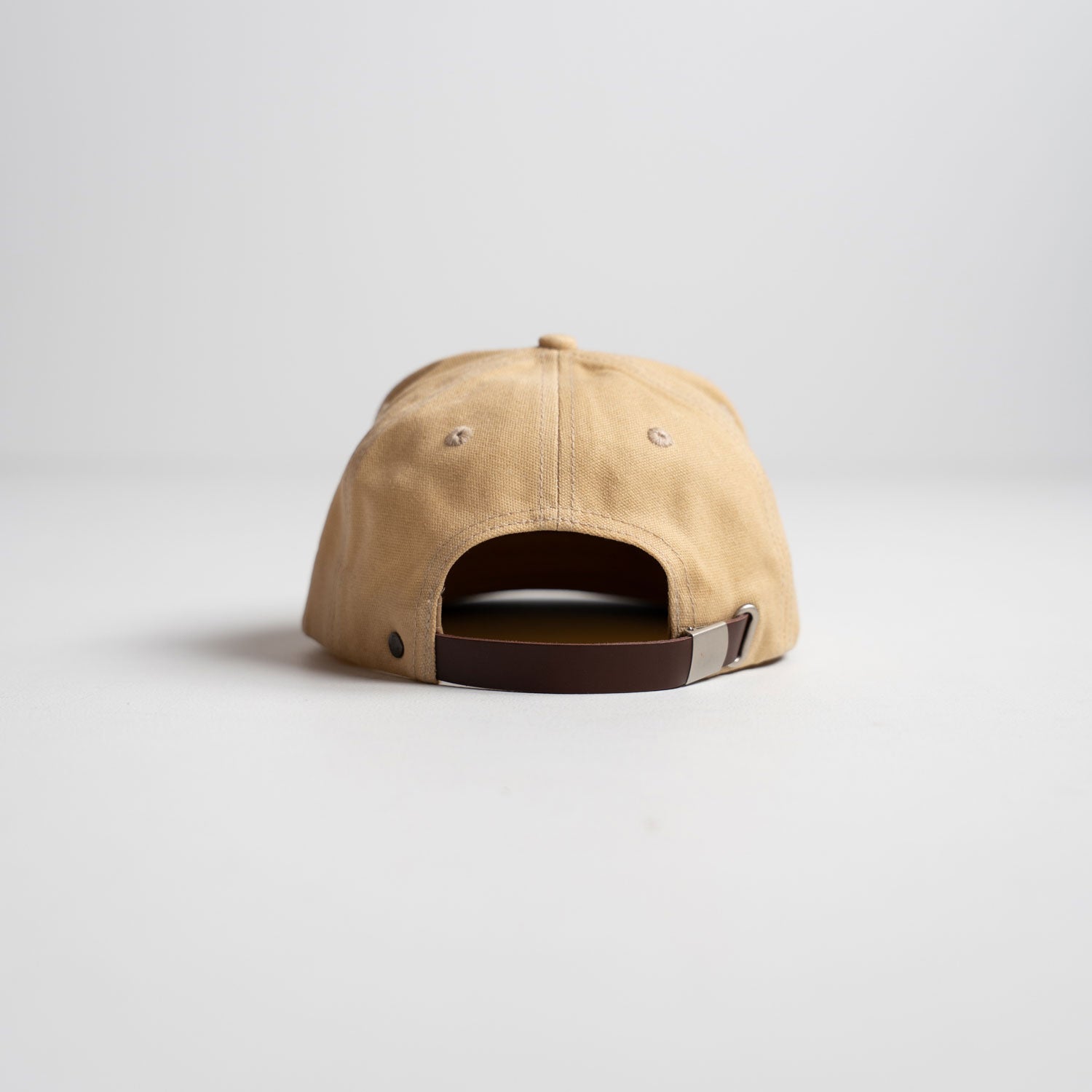 Messermeister x INR Hat - Tan - Durable Waxed Canvas ; back of hat