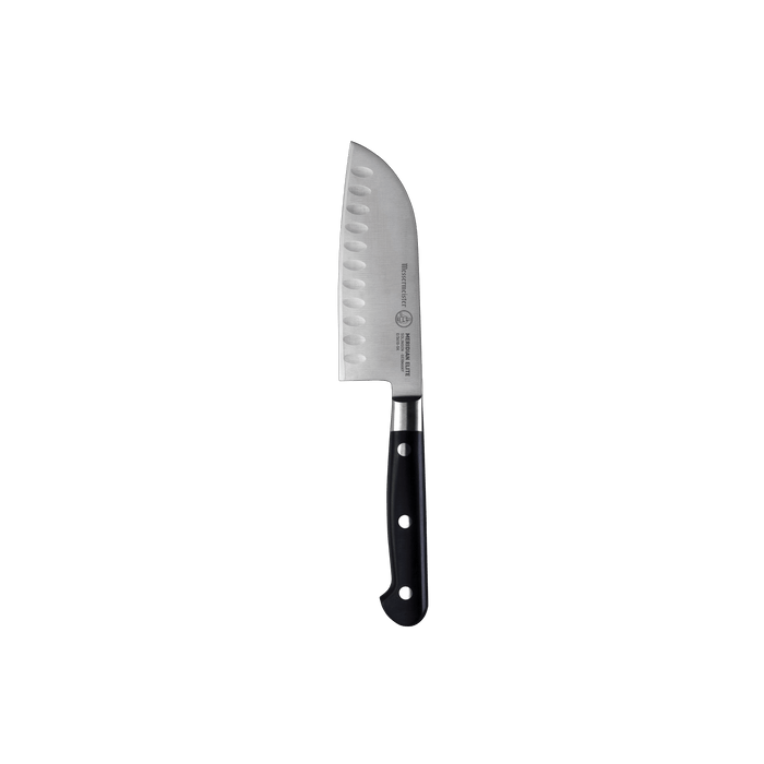 Messermeister Meridian Elite Kullens Santoku Knife - 5" - Made in Germany- 
Polyoxymethylene Handle - Thyssen-Krupp 1.4116 Steel
