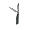 Messermeister Adventure Chef Folding tool with a vegetable Peeler with fish scaler edge and a Paring knife that fold into the linen handle