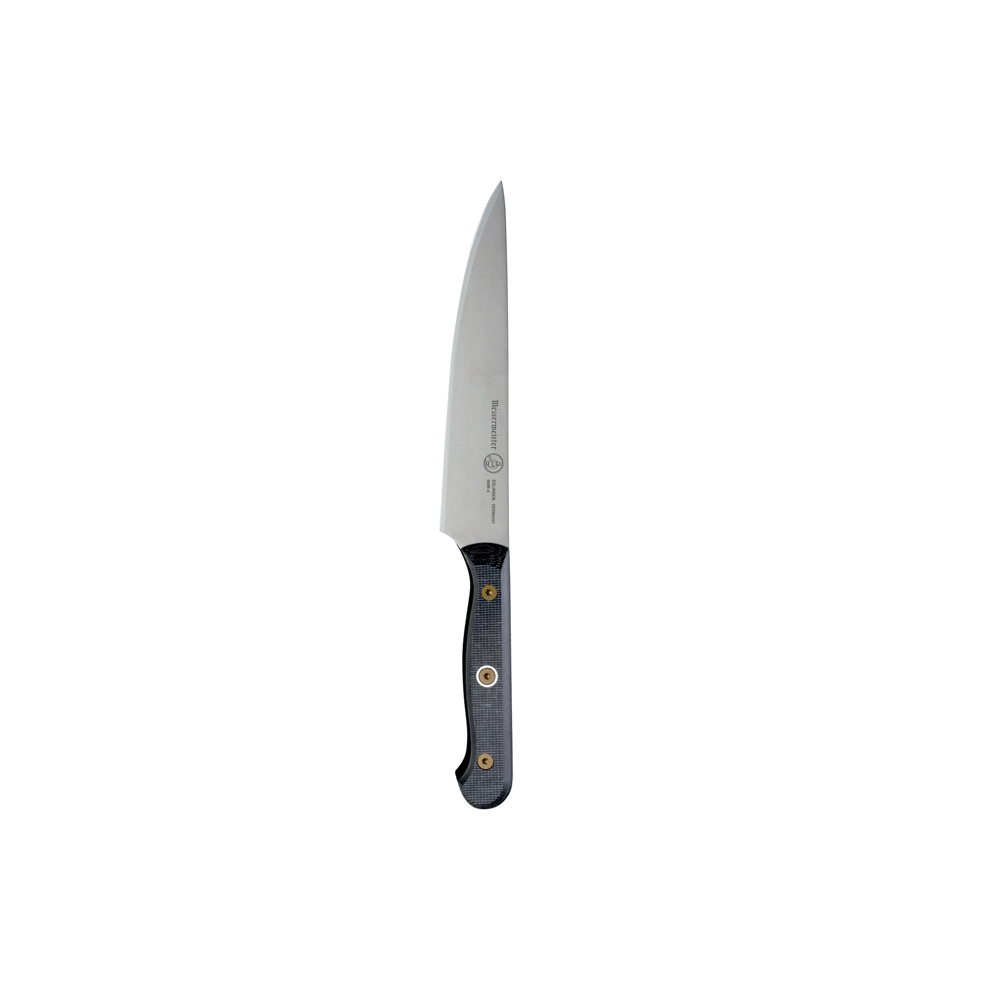Messermeister Custom utility knife with ergonomic linen Micarta handle and sharp steel blade