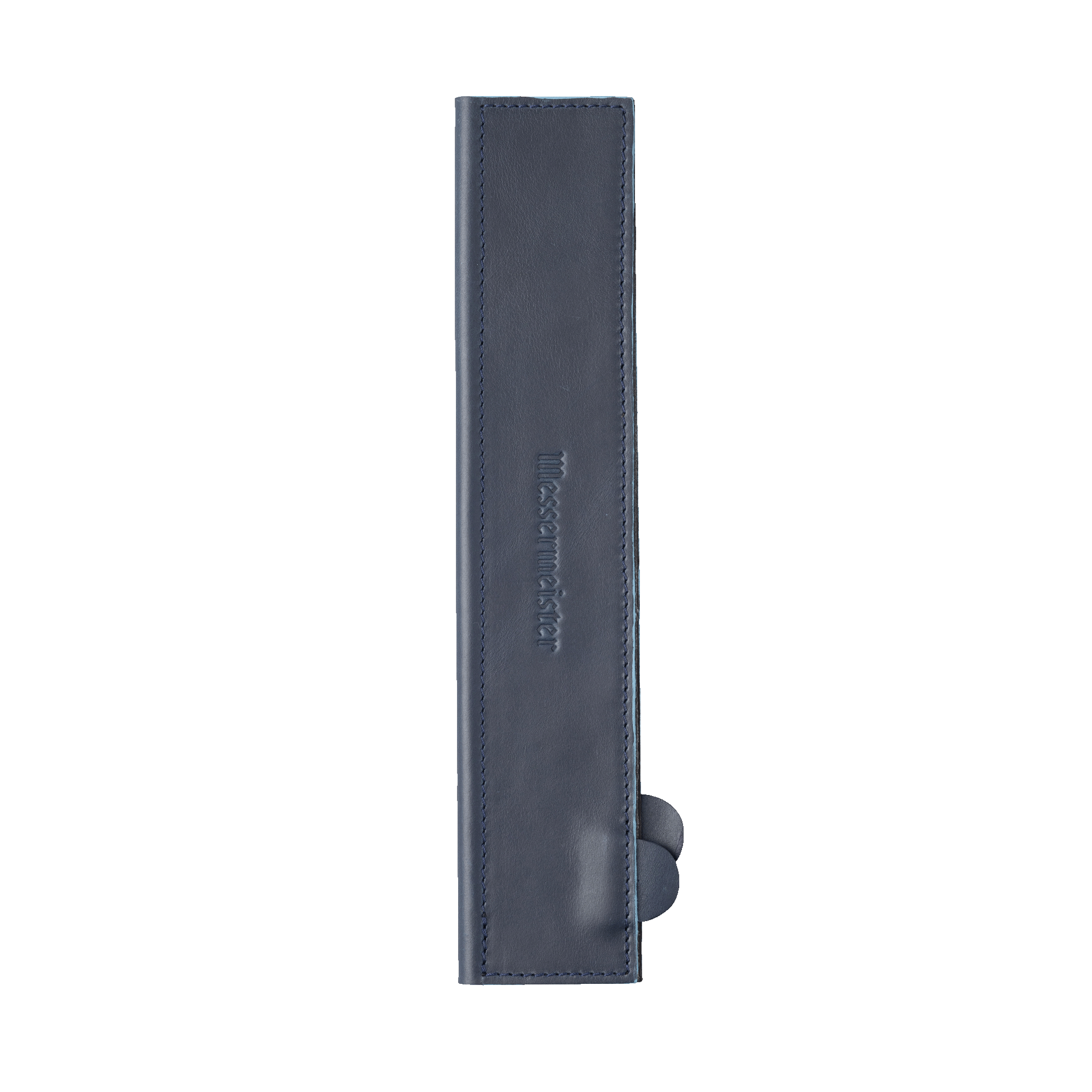 Messermeister 10.5 inch Midnight Navy Leather Magnetic Edge Guard Soft Rubber Magnets  For a Gentle Grip 