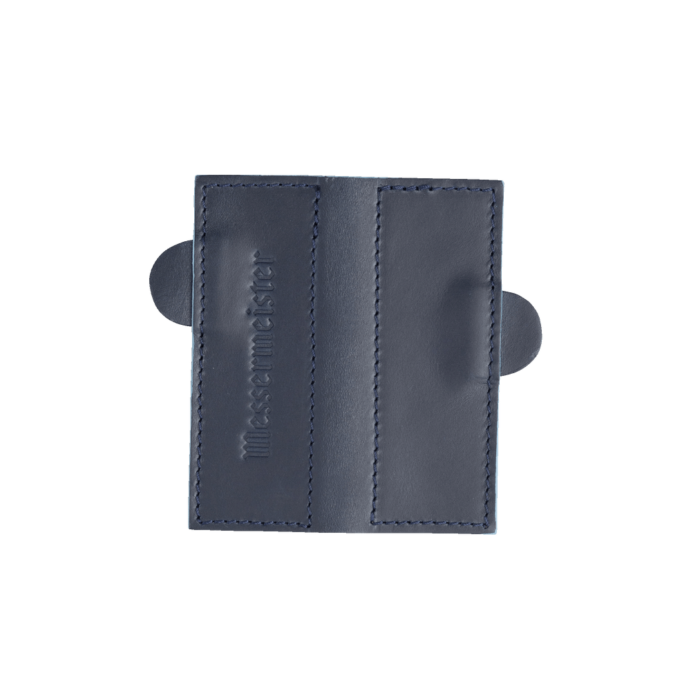 Messermeister 4 inch Midnight Navy Leather Magnetic Edge Guard Soft Rubber Magnets For a Gentle Grip