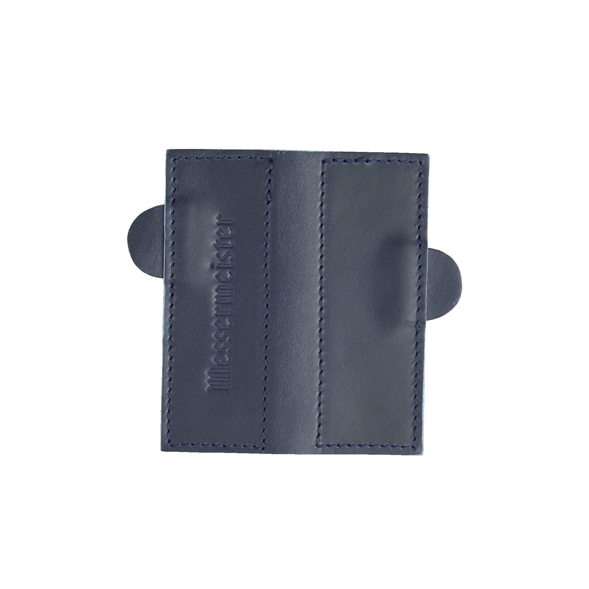 Messermeister 4 inch Midnight Navy Leather Magnetic Edge Guard Soft Rubber Magnets For a Gentle Grip