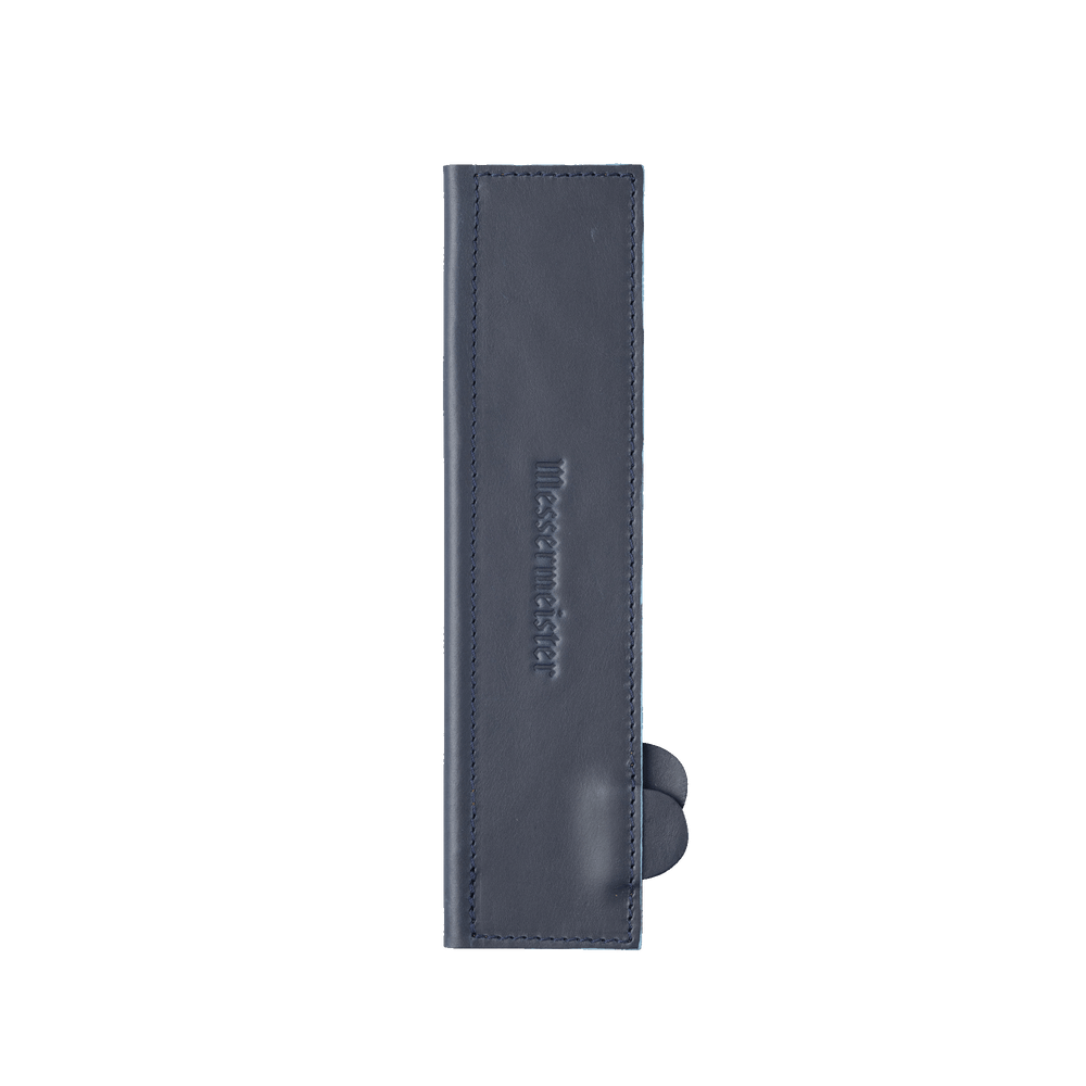 Messermeister 8.5 inch Midnight Navy Leather Magnetic Edge Guard Soft Rubber Magnets For a Gentle Grip 