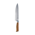 The Oliva Elite 9 inch Chef's knife with olive wood handle and stainless steel blade