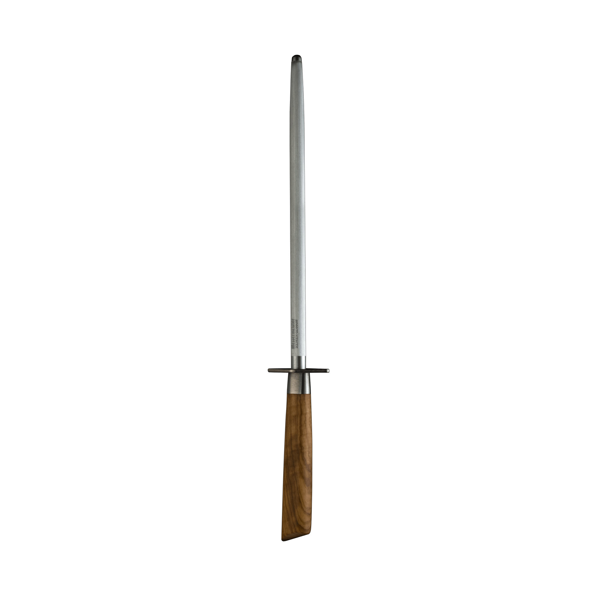 The Oliva Elite Fine Grit 10 inch Honing Steel with Olive Wood Handle 