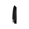 Leather Belt Sheath for Overland Camp Knife on a plain background