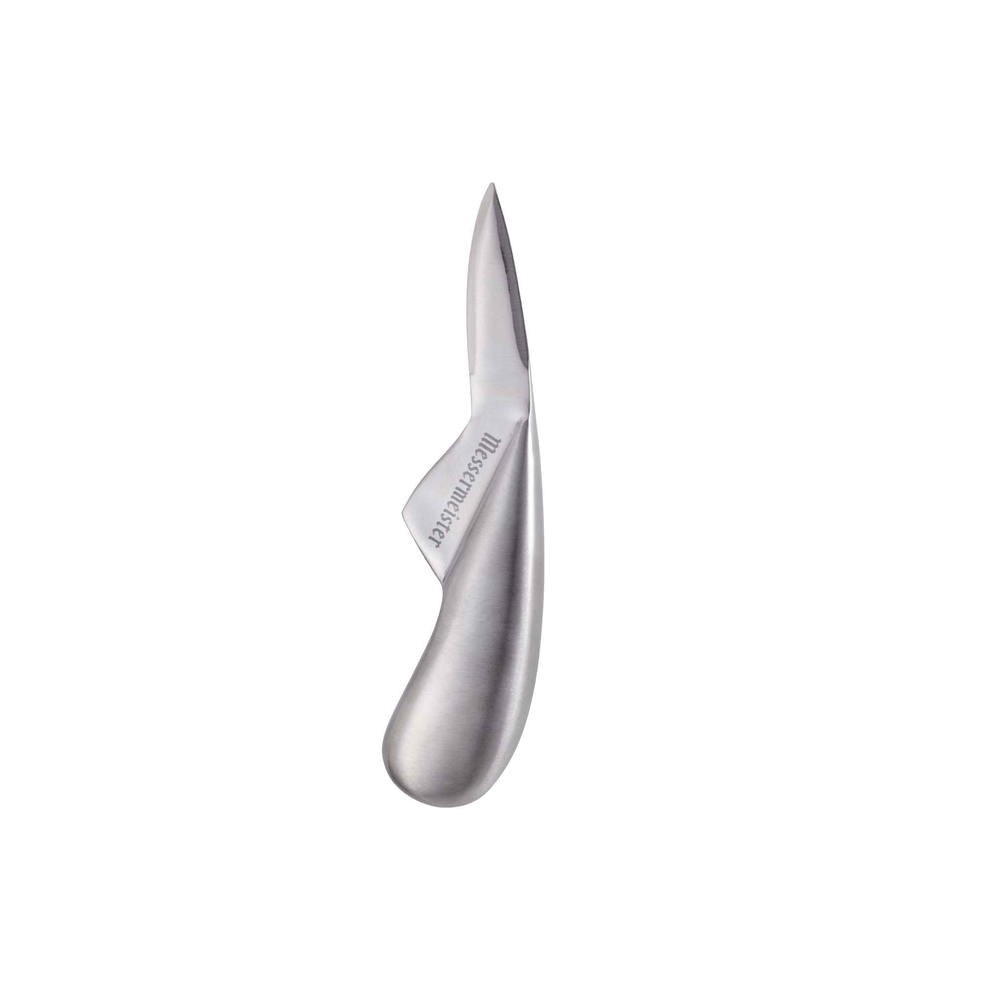 Messermeister Stainless Steel 6.5 inch Oyster Knife with ergonomic handle and curved tip