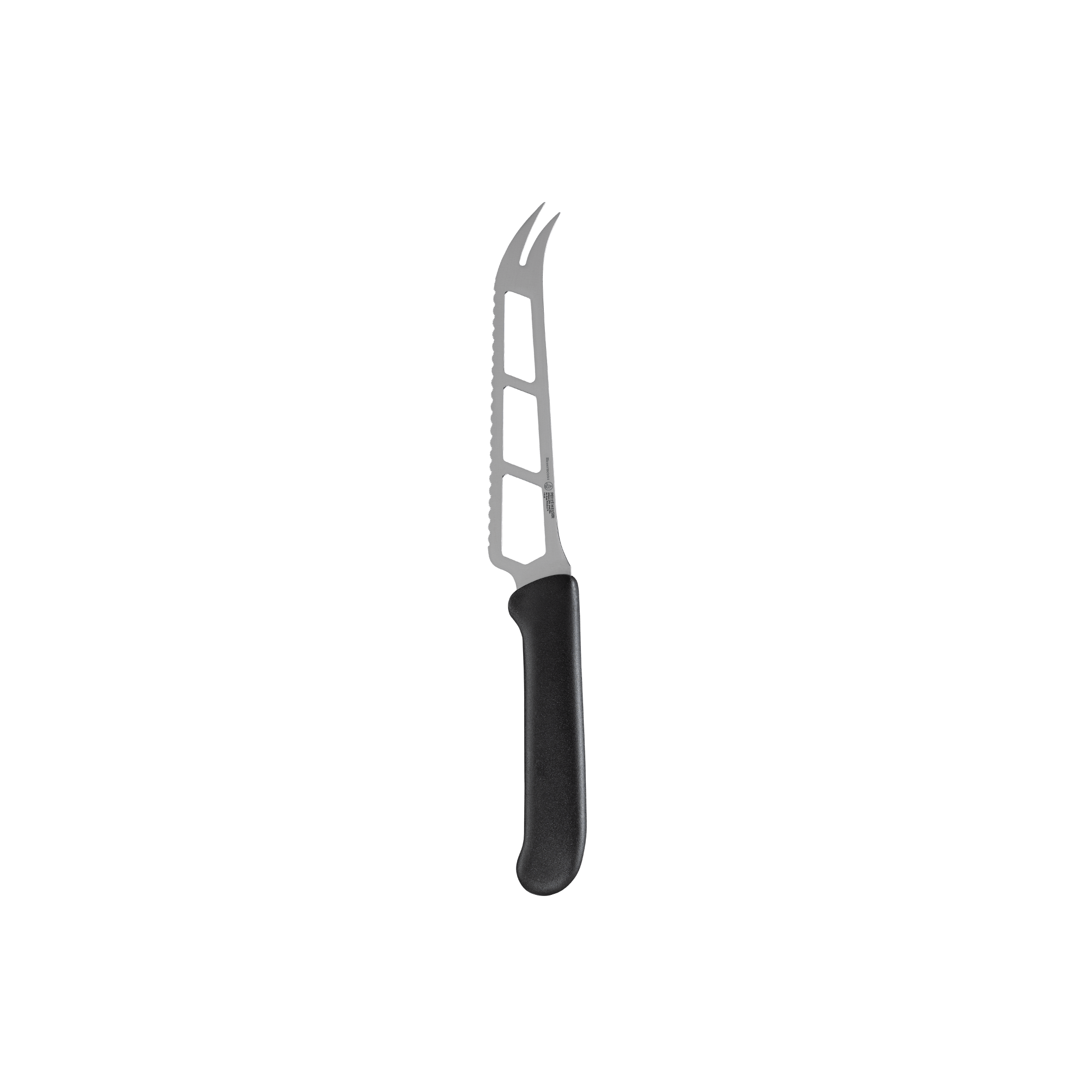 Messermeister Petite Messer black handled 6 inch cheese and tomato knife with precision serrated blade