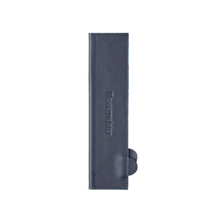  Messermeister Midnight Blue Leather Magnetic Edge-Guard - 8.5" - Made in Mexico - Responsibly Sourced premium Leather - Soft Rubber Magnets to Secure Knife