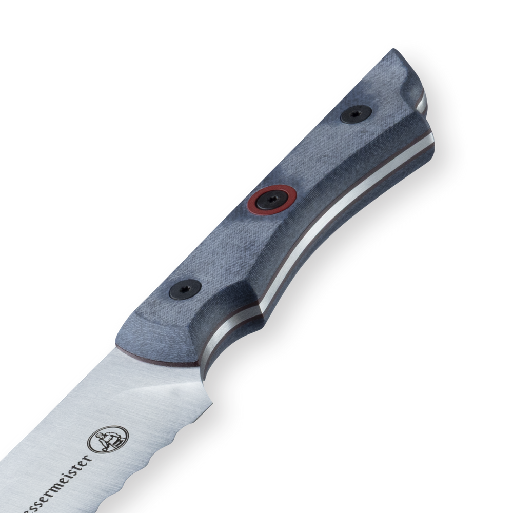 Iron & Resin Overland Chef Scalloped Slicer - 8" - Messermeister