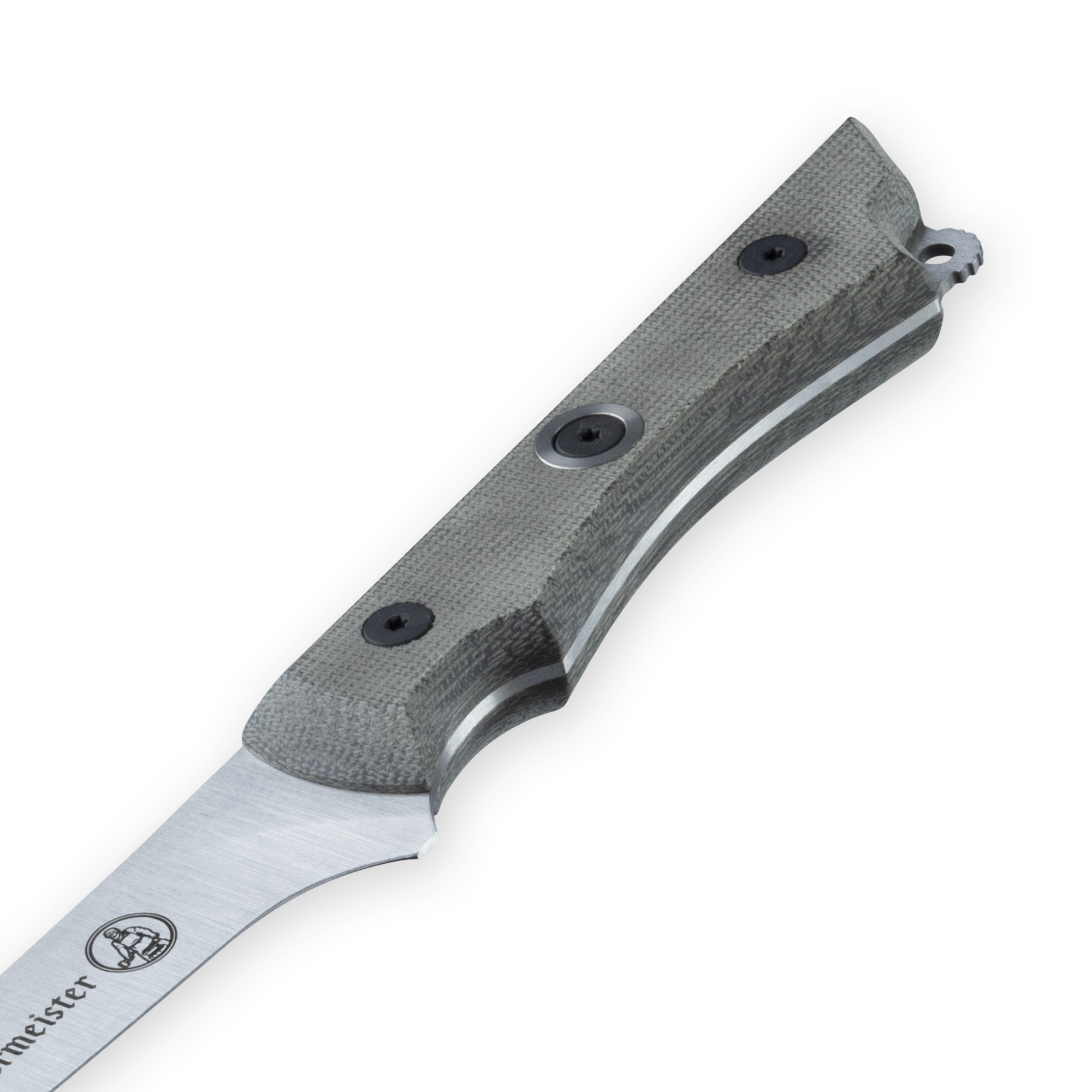 Messermeister Overland Chef Scalloped Slicer - 8" - Made in Germany - OD Linen Micarta Handle - Nitro-B Steel