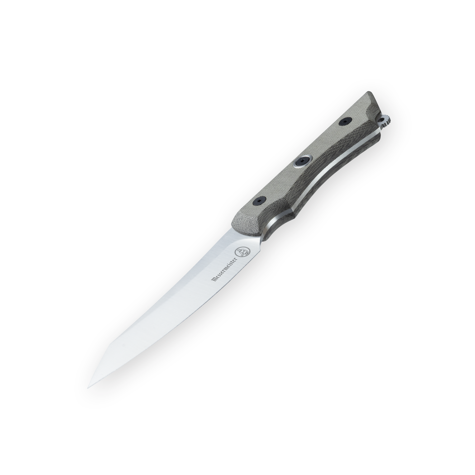 Messermeister Overland Chef Utility Knife - 4.5" -  angled downward on a plain background