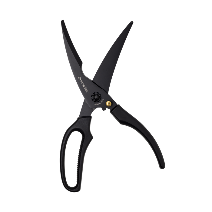 Black Messermeister Push-Button Poultry Shears