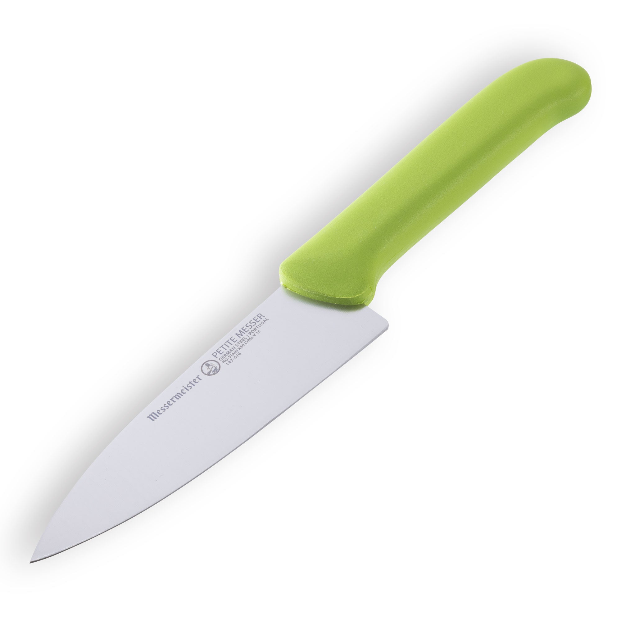 Messermeister Petite Messer Green Chef's Knife - 5" - Made in Portugal - FRN Green Handle - X50 Steel